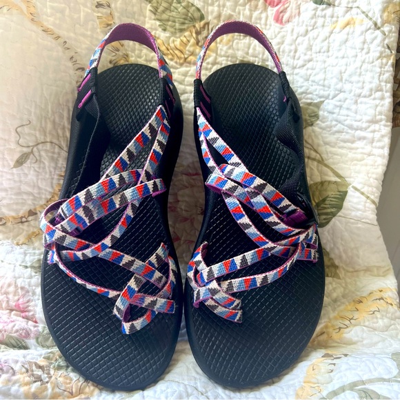 Chaco Shoes - Chaco double strap festive outdoor adventure sandals. Size 9W